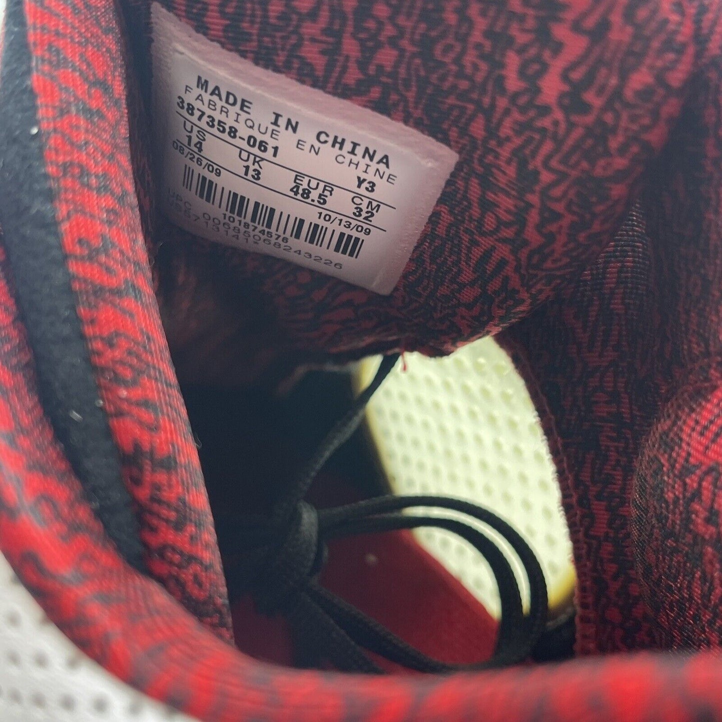 Size 14 - Air Jordan 2010 Black Varsity Red White Suede Leather (387358-061)