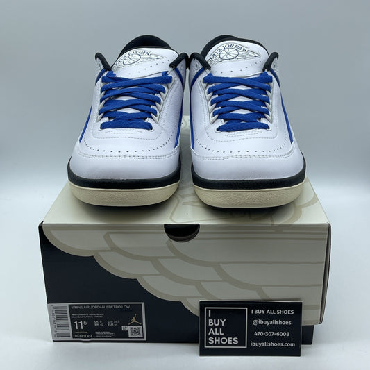 Size 11.5W - Air Jordan 2 Retro Low Varsity Royal Blue White (DX4401-104)