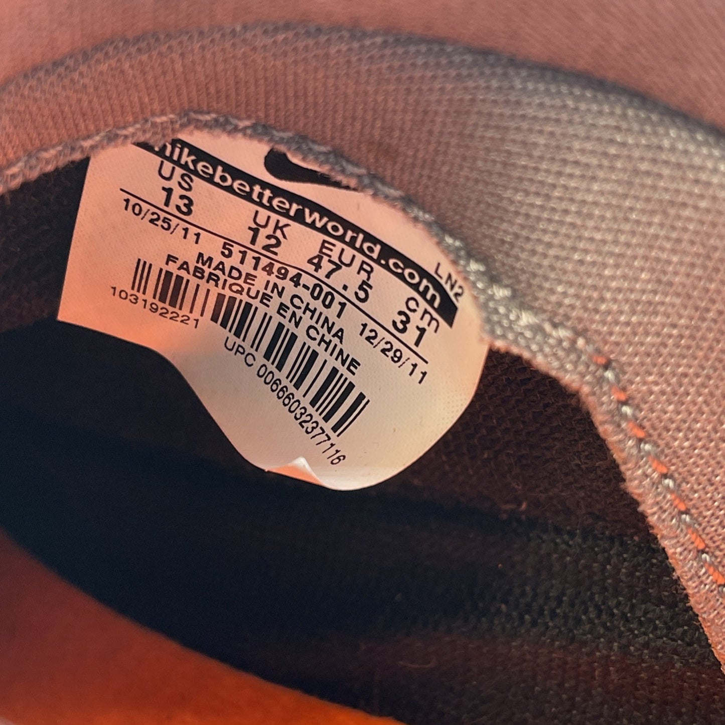 Size 13 - Nike Air Max Shake Evolve NDESTRUKT Grey Suede Leather (511494-001)