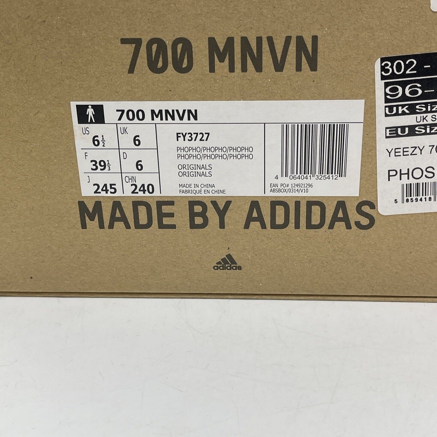 Size 6.5 - adidas Yeezy Boost 700 MNVN Phosphor Yellow Black Silver (FY3727)