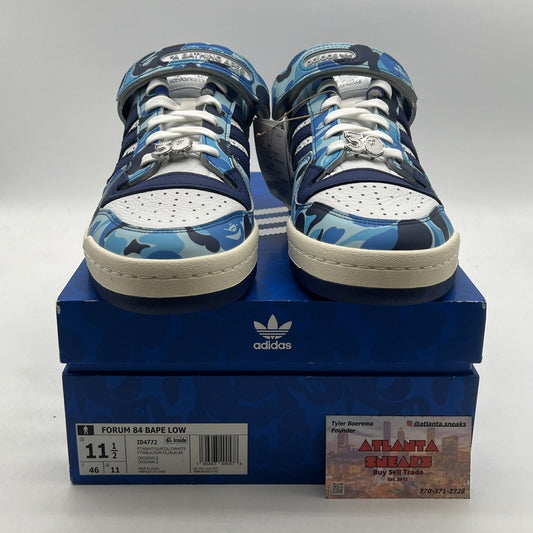 Size 11.5 - Adidas Forum 84 Low 'Bape 30th Anniversary Blue Camo' (ID4772)