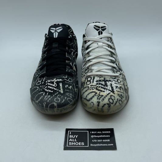 Size 9.5 - Nike Kobe 11 iD Mamba Day White Gold Black Mismatched (865773-992)