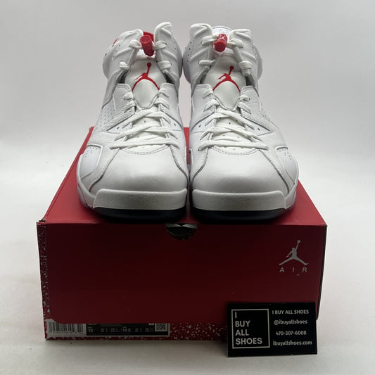 Size 13 - Air Jordan 6 White and University Red 2022 (CT8529-162)