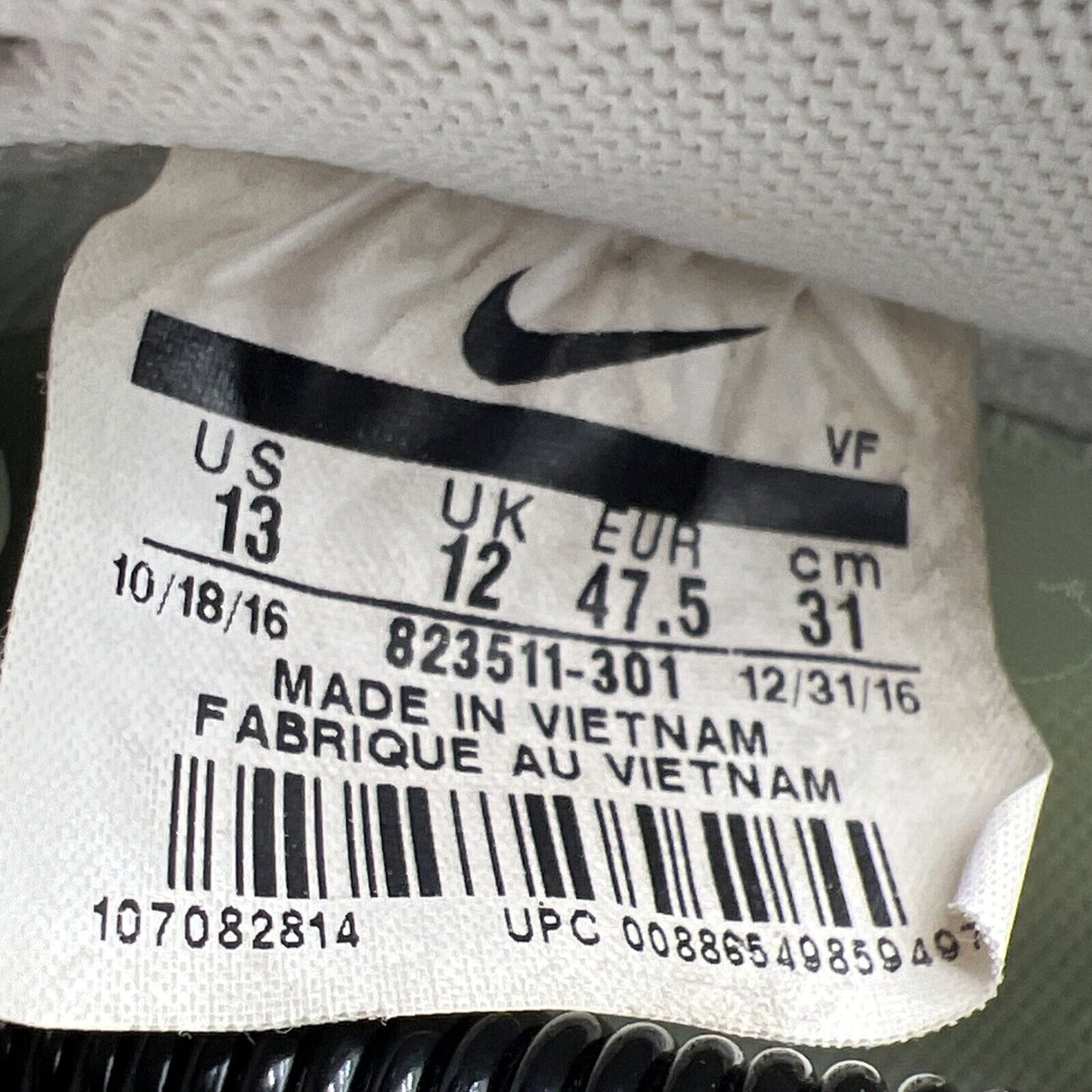 Size 13 - Nike Air Force 1 '07 LV8 Fresh Mint (823511-301)