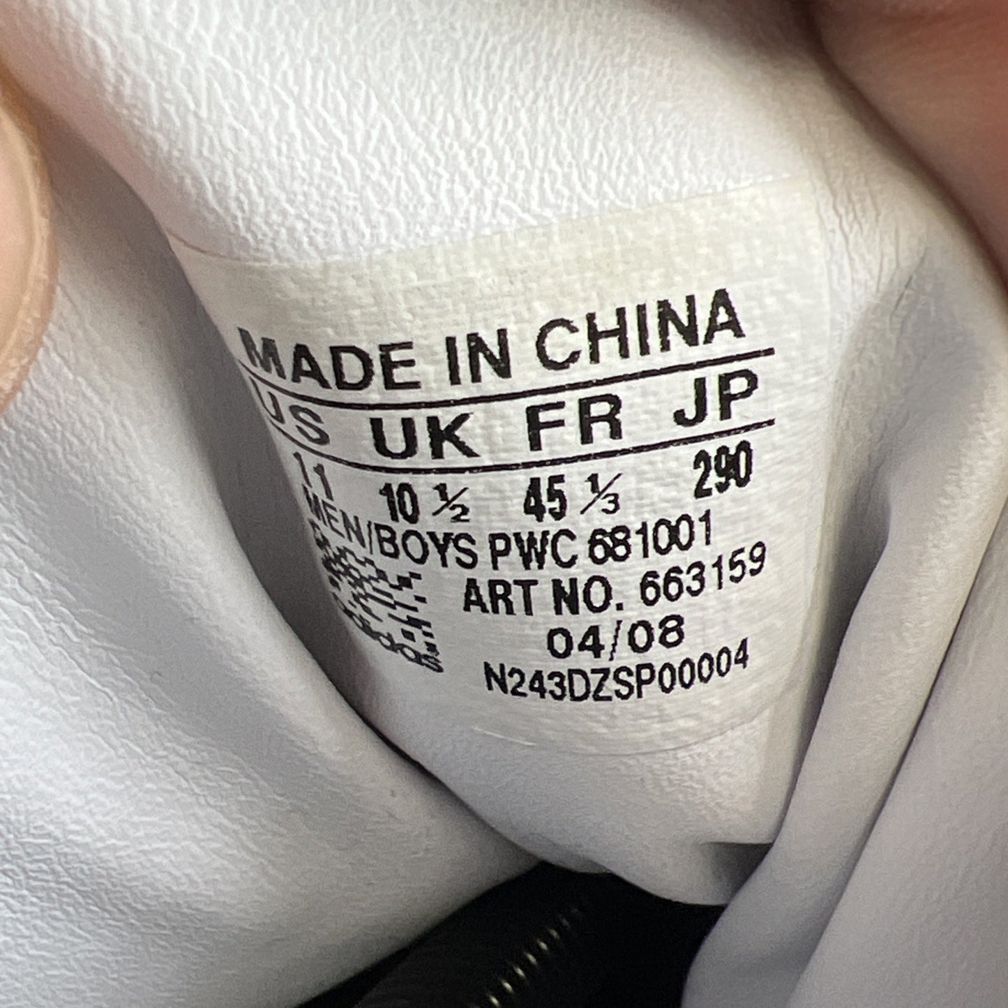 Size 11 - Adidas Concord Red Leather High Top Sneaker (663159)