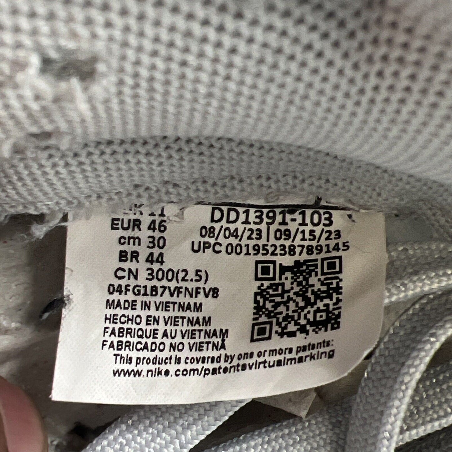 Size 12 - Nike Dunk Low Grey Fog (DD1391-103)