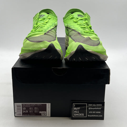 Size 13 - Nike ZoomX Vaporfly NEXT% Electric Green (AO4568-300)
