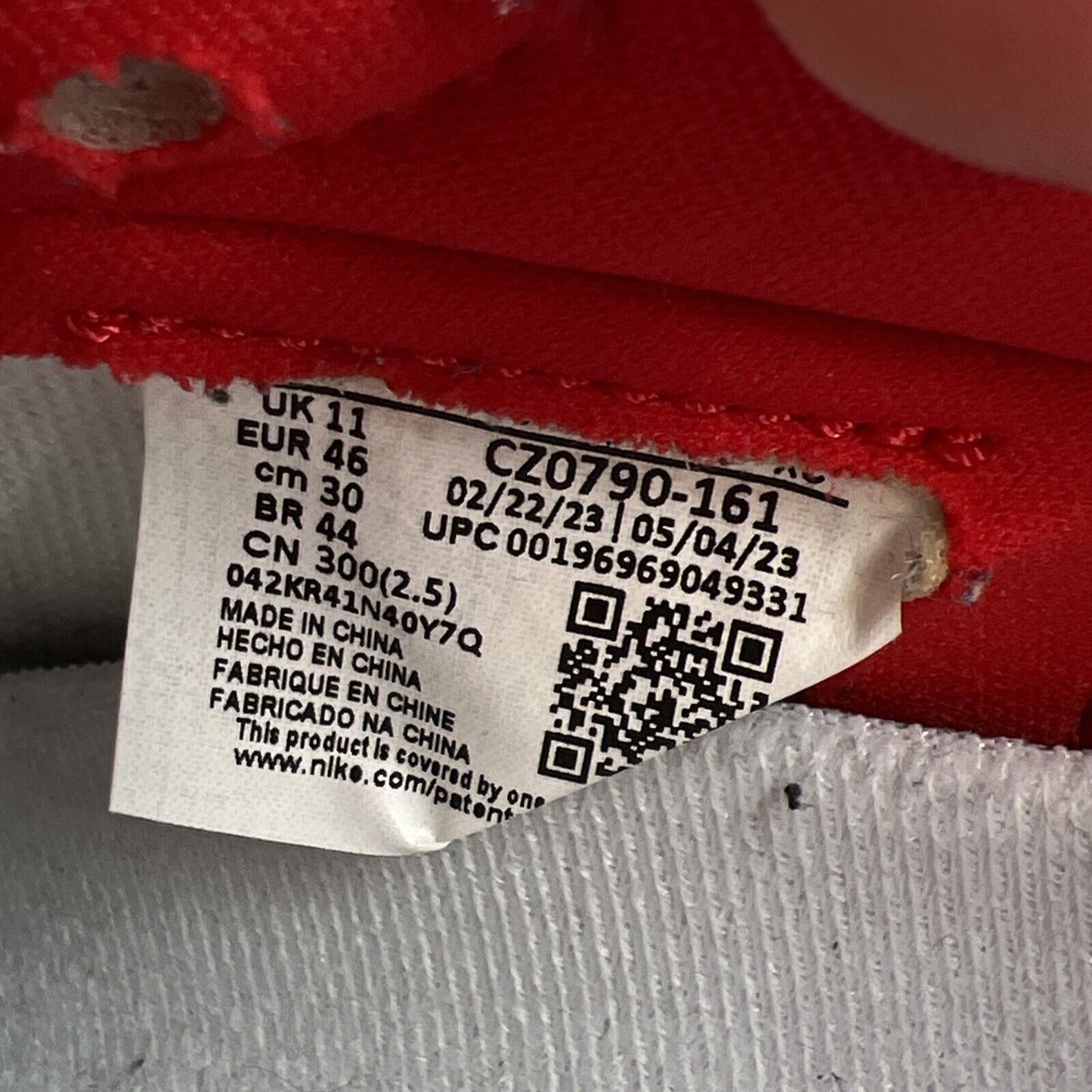 Size 12 - Air Jordan 1 Retro OG Low University Red (CZ0790-161)