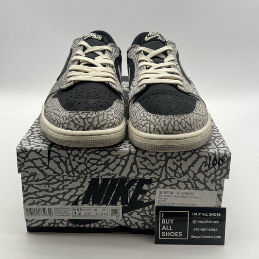 Size 13 - Air Jordan 1 Retro OG Low Black Cement (CZ0790-001)