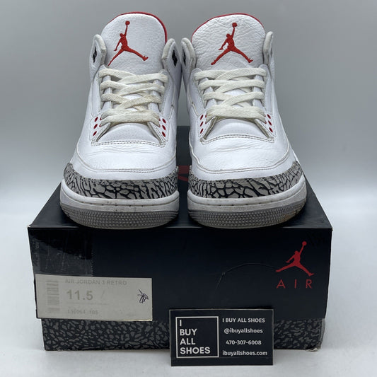 Size 11.5 - Air Jordan 3 Retro White Cement 2011 (136064-105)