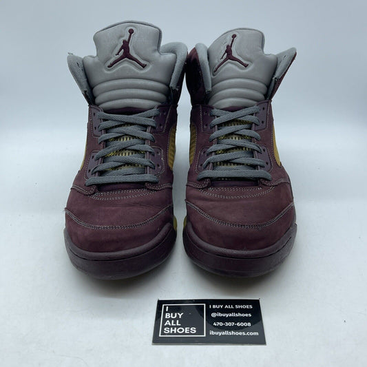 Size 13 - Air Jordan 5 Retro LS 2006 Burgundy Grey Suede (314259-602)