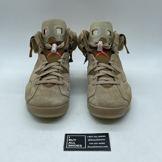 Size 9 - Air Jordan 6 Retro x Travis Scott Mid British Khaki (DH0690-200)