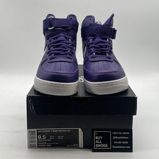 Size 9.5 - Nike Air Force 1 SP High Purple White (823297-500)