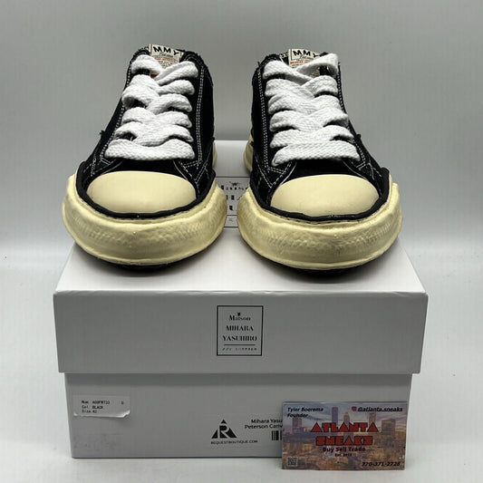 Mihara Yasuhiro Low Cut Sneakers Size 42 Black A09FW733 Brand New Og All DS