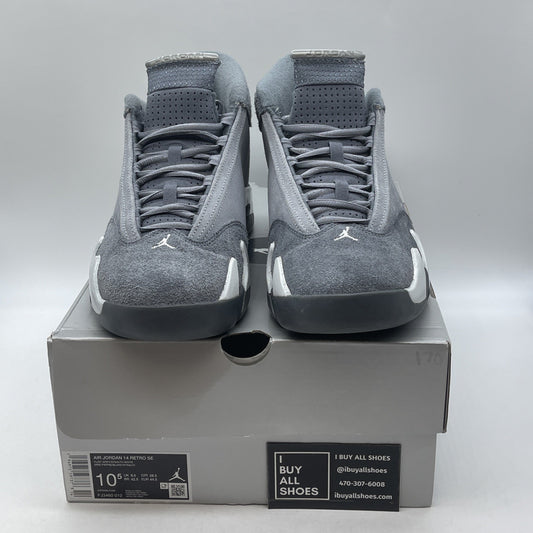 Size 10.5 - Nike Air Jordan 14 Retro Flint Grey White Suede (FJ3460-012)