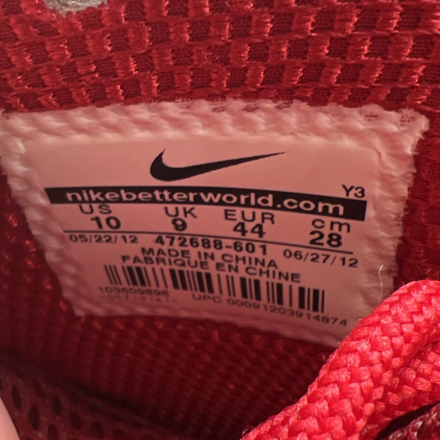 Size 10 - Nike Zoom Rookie Varsity Red (472688-601)