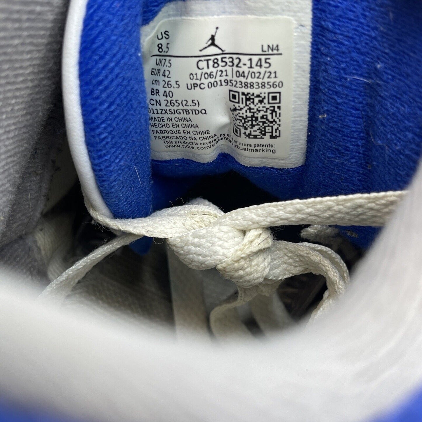 Size 8.5 - Jordan 3 Retro Mid Racer Blue White Leather Grey Suede (CT8532-145)