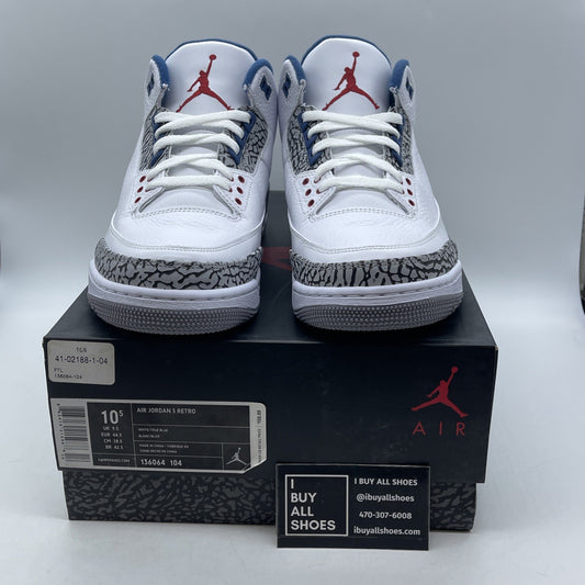 Size 10.5 - Air Jordan 3 Retro 2011 True Blue (136064-104)