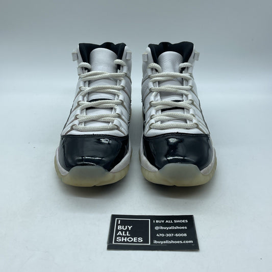 Size 7Y (GS) - Jordan 11 Retro Mid DMP White Black Leather (378038-170)