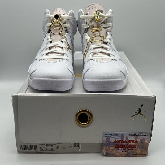 Size 9.5 - Jordan 6 Good Hoops Wmns Brand New White Og All