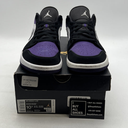 Size 10.5 - Air Jordan 1 Low Court Purple (553558-125)