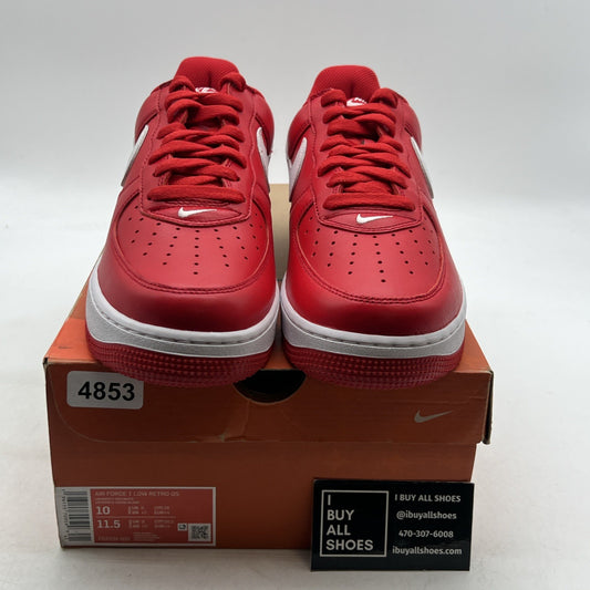 Size 10 - Nike Air Force 1 Low Color of the Month - University Red (FD7039-600)