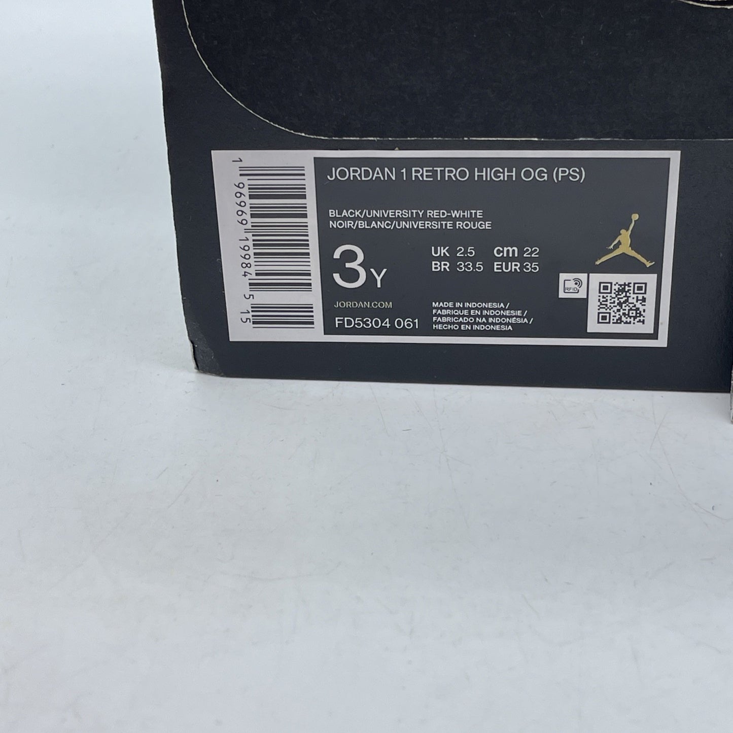 Size 3Y (PS) - Jordan 1 High Retro OG Satin Bred Red Black Suede (FD5304-061)