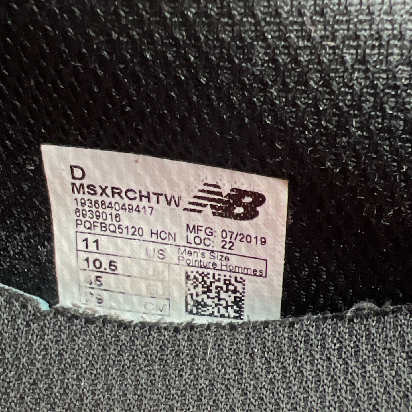 Size 11 - New Balance X-Racer Black Grey Red (MSXRCHTW)