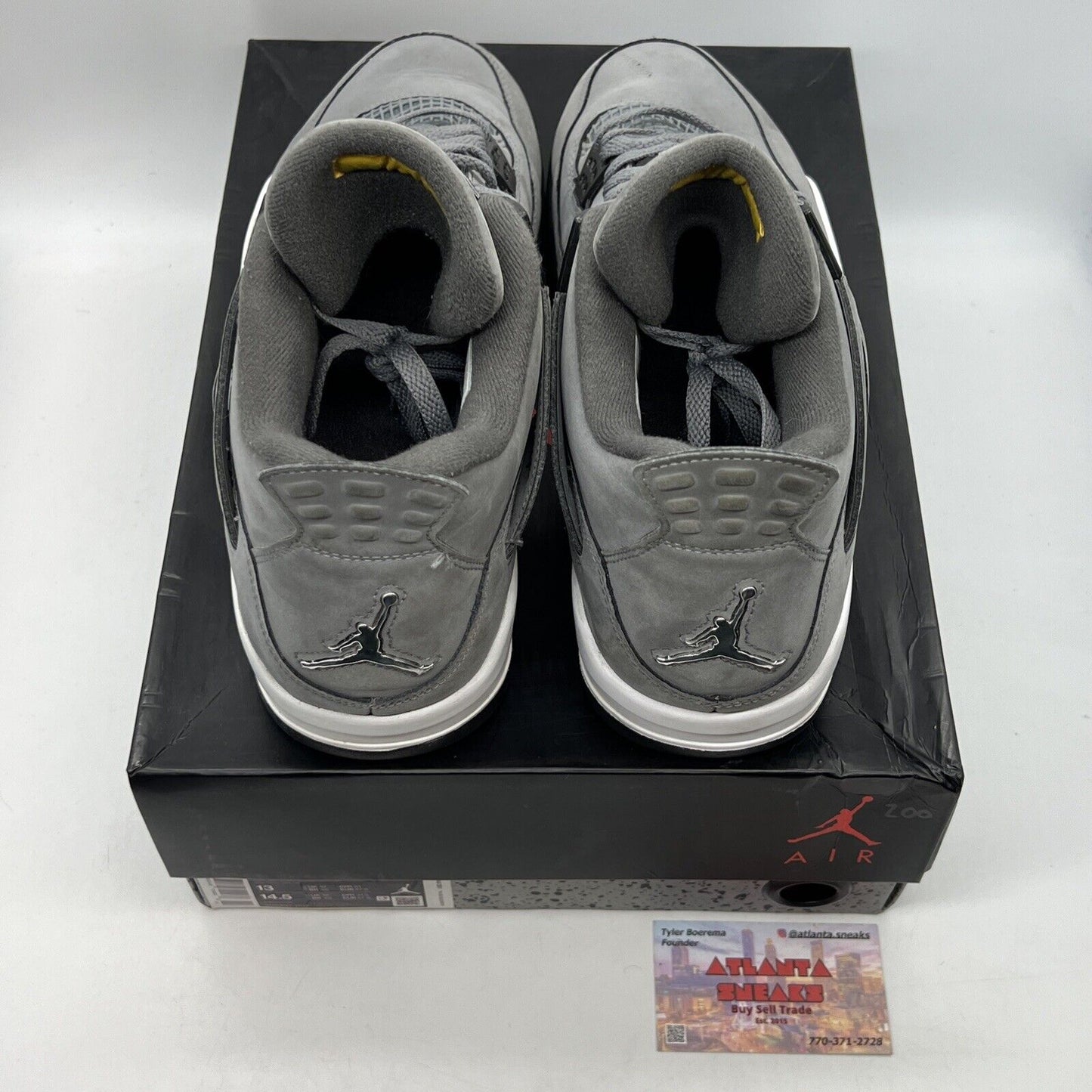 Size 13 - Jordan 4 Retro Low Cool Grey White Black Grey (308497-007)