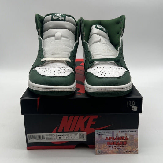 Size 9 - Jordan 1 Retro OG High Gorge Green White Silver (DX5485-303)