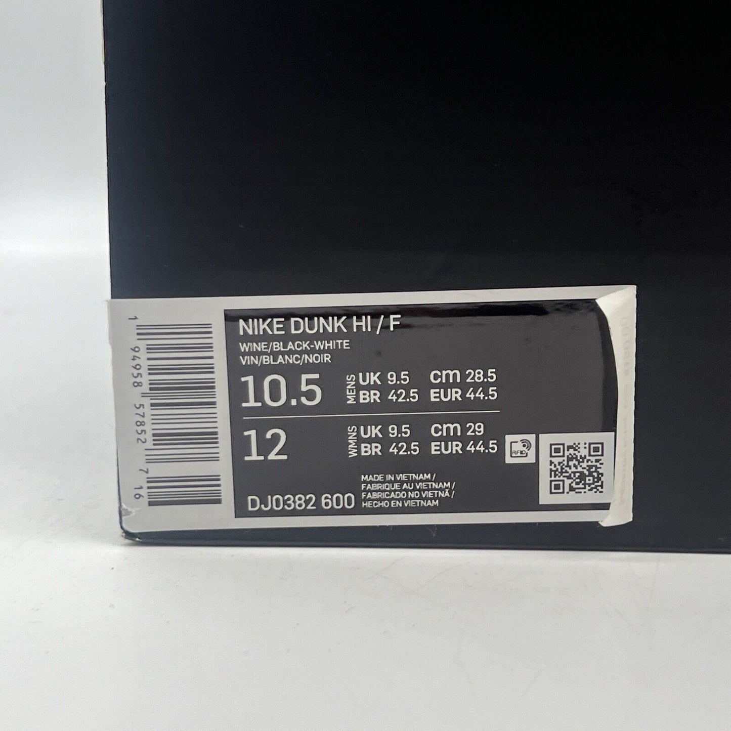 Size 10.5 - Nike Fragment Design x Dunk High Beijing Brand New Og All Black DS