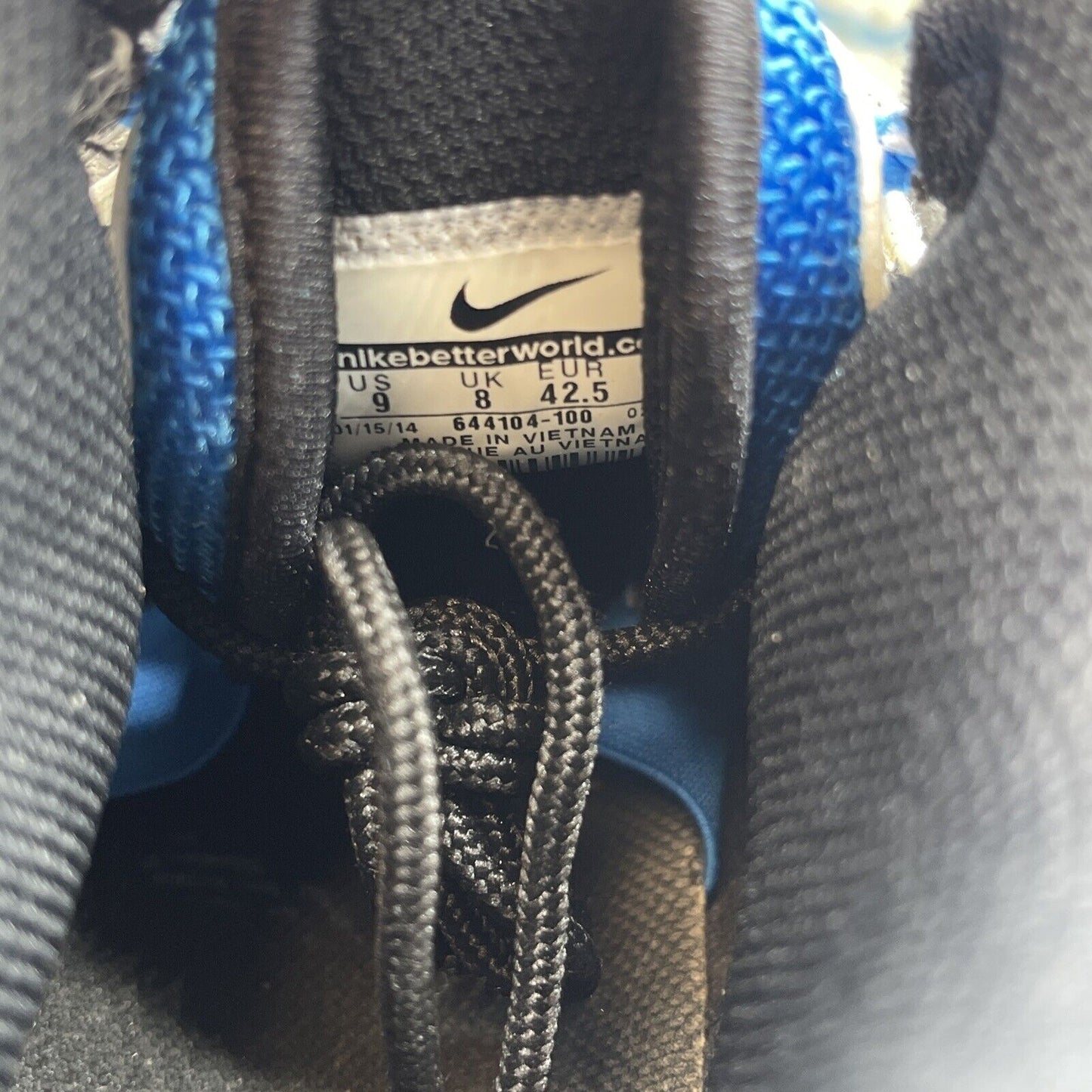 Size 9 - Nike Air Zoom Turf White Photo Blue Grey Black Suede (644104-100)
