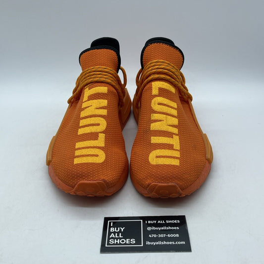 Size 8 - adidas Pharrell x NMD Human Race Orange Black Suede Leather (GY0095)