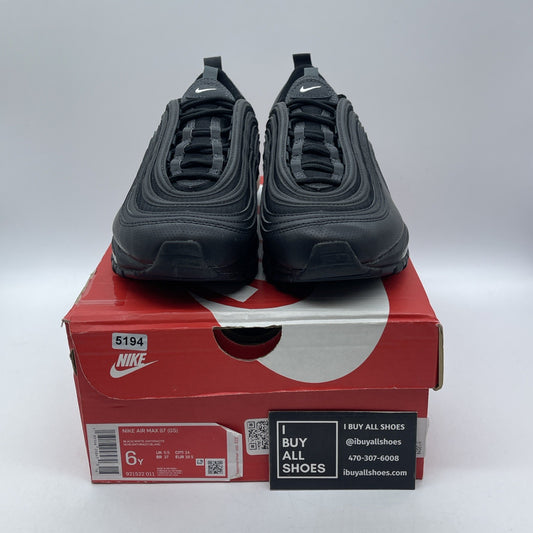 Size 6Y (GS) - Nike Air Max 97 Low Black Suede Leather (921522-011)