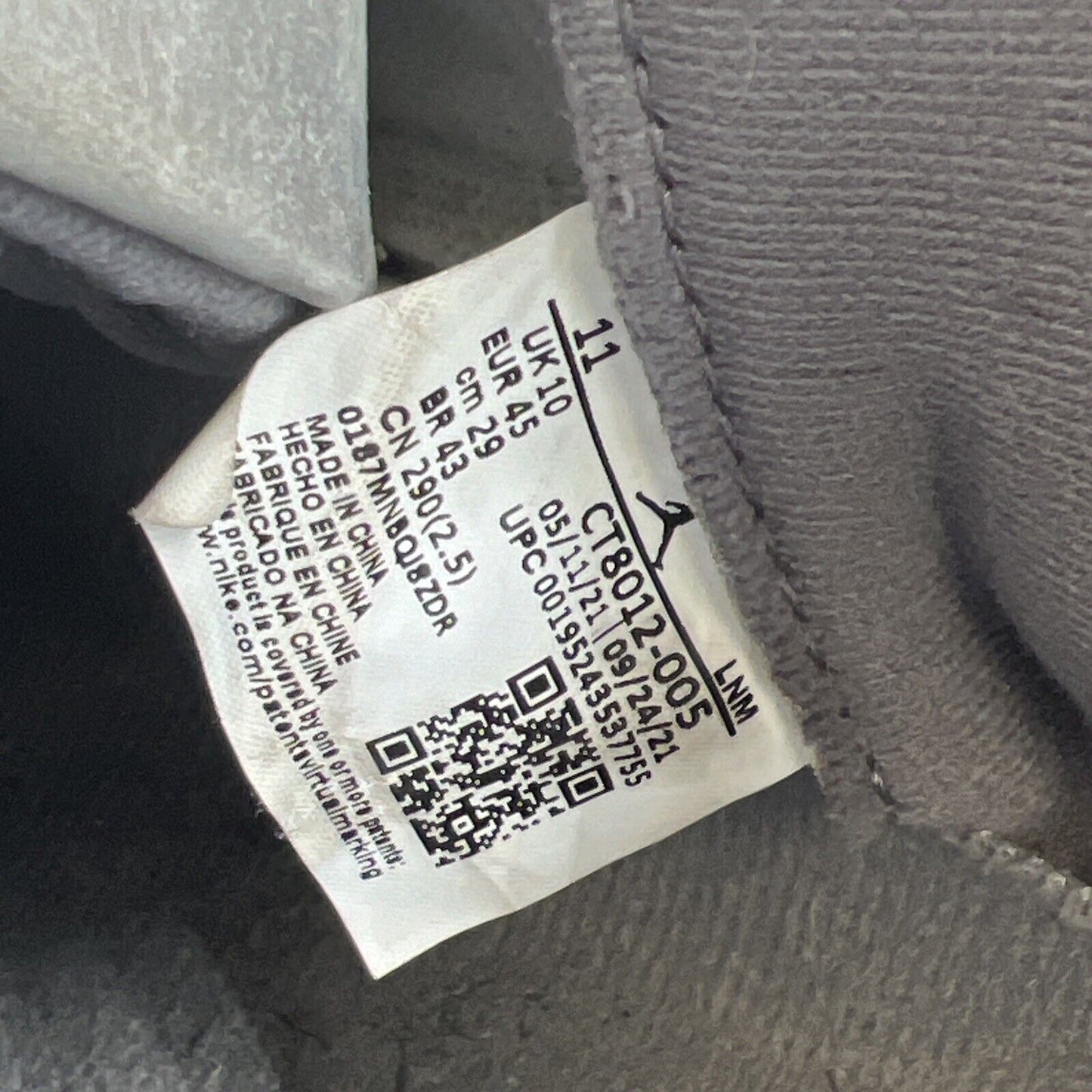 Size 11 - Jordan 11 Retro High Cool Grey (CT8012-005)