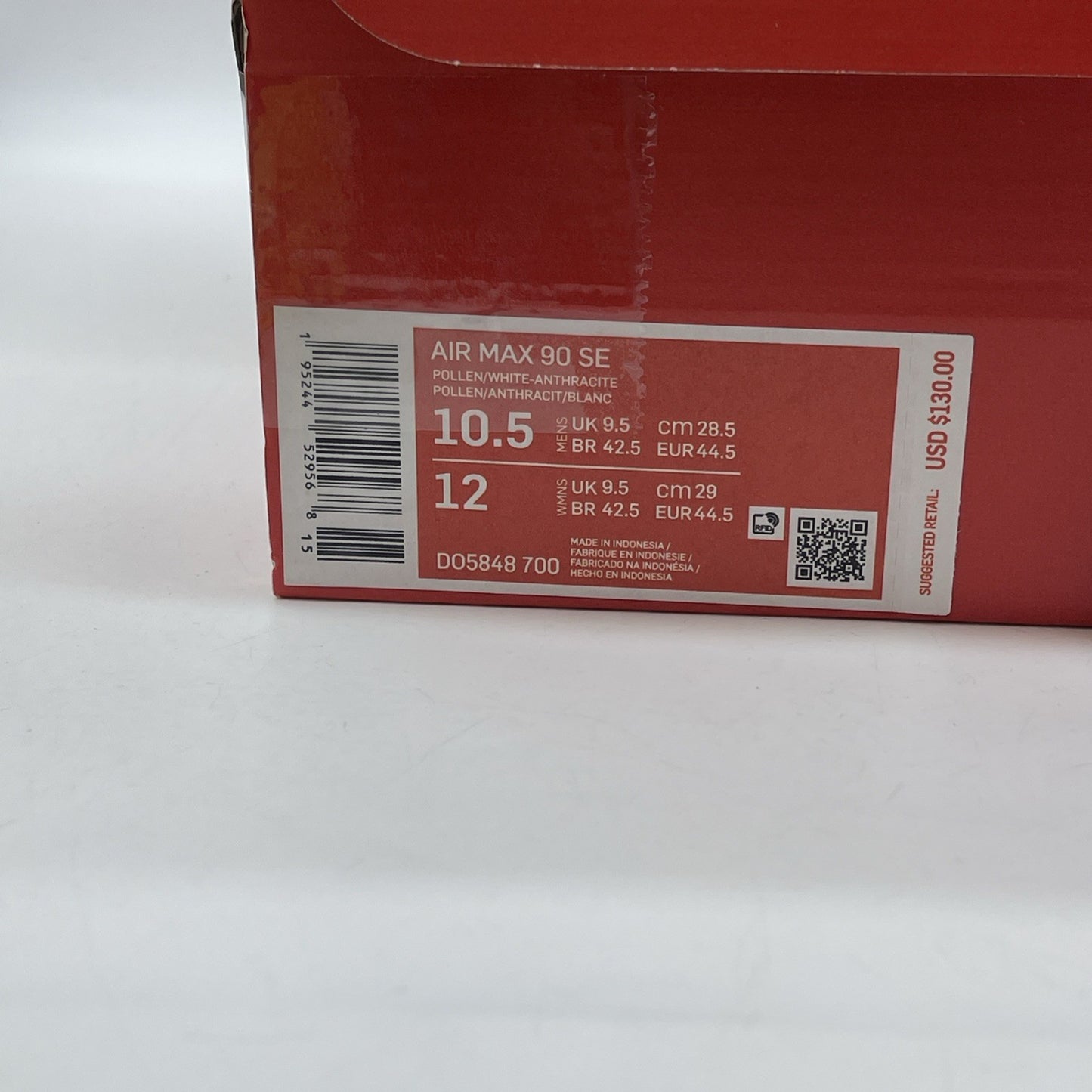 Size 10.5 - Nike Air Max 90 SE Go The Extra Smile Yellow Suede (DO5848-700)