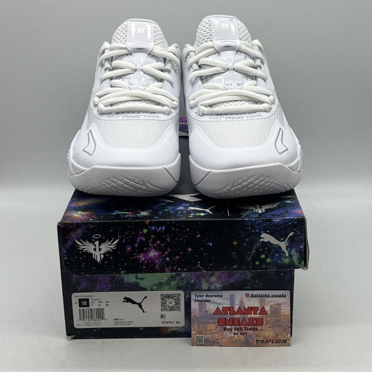 Size 10 - PUMA MB.01 Low Team Colors - Triple White 2022 Brand New Og All