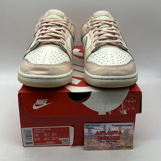Size 10 - Nike Dunk Low Orange Pearl W White Leather (DD1503-102)