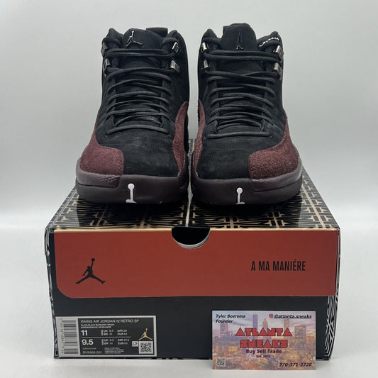 Size 11 - Jordan 12 Retro SP x A Ma Maniere Mid Black W Brand New Og All