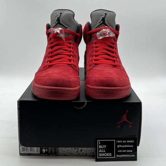 Size 9.5 - Air Jordan 5 Retro Red Suede (126027-602)