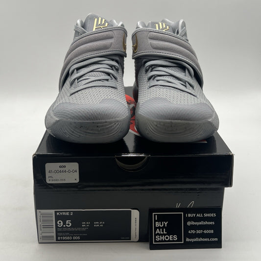 Size 9.5 - Nike Kyrie 2 Battle Grey (819583-005)