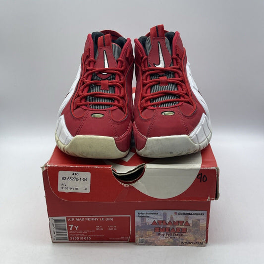 Size 7Y (GS) - Nike Air Max Penny 1 LE Mid University Red Suede (315519-610)