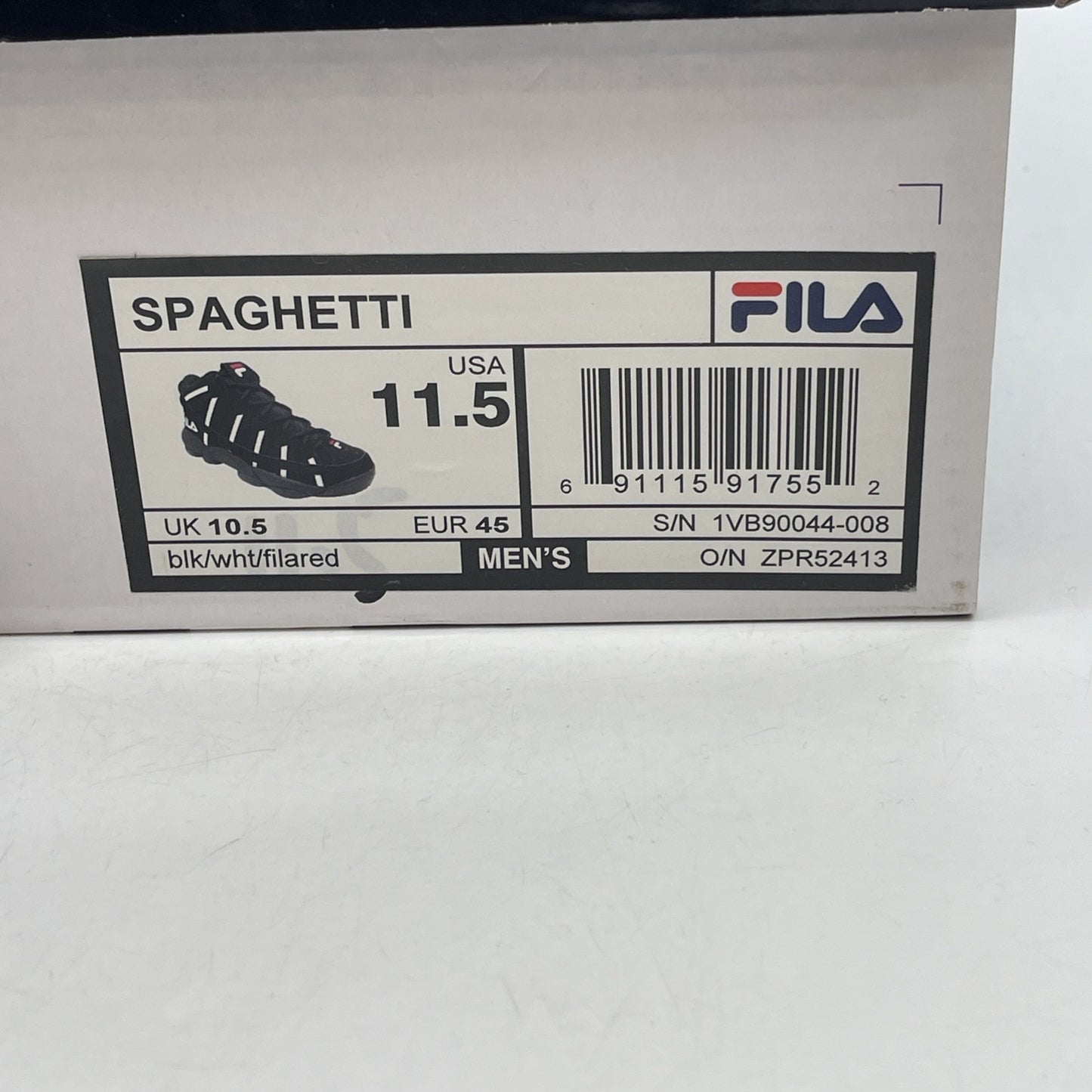 Size 11.5 - Fila Spaghetti White Stackhouse (1VB90045-008)