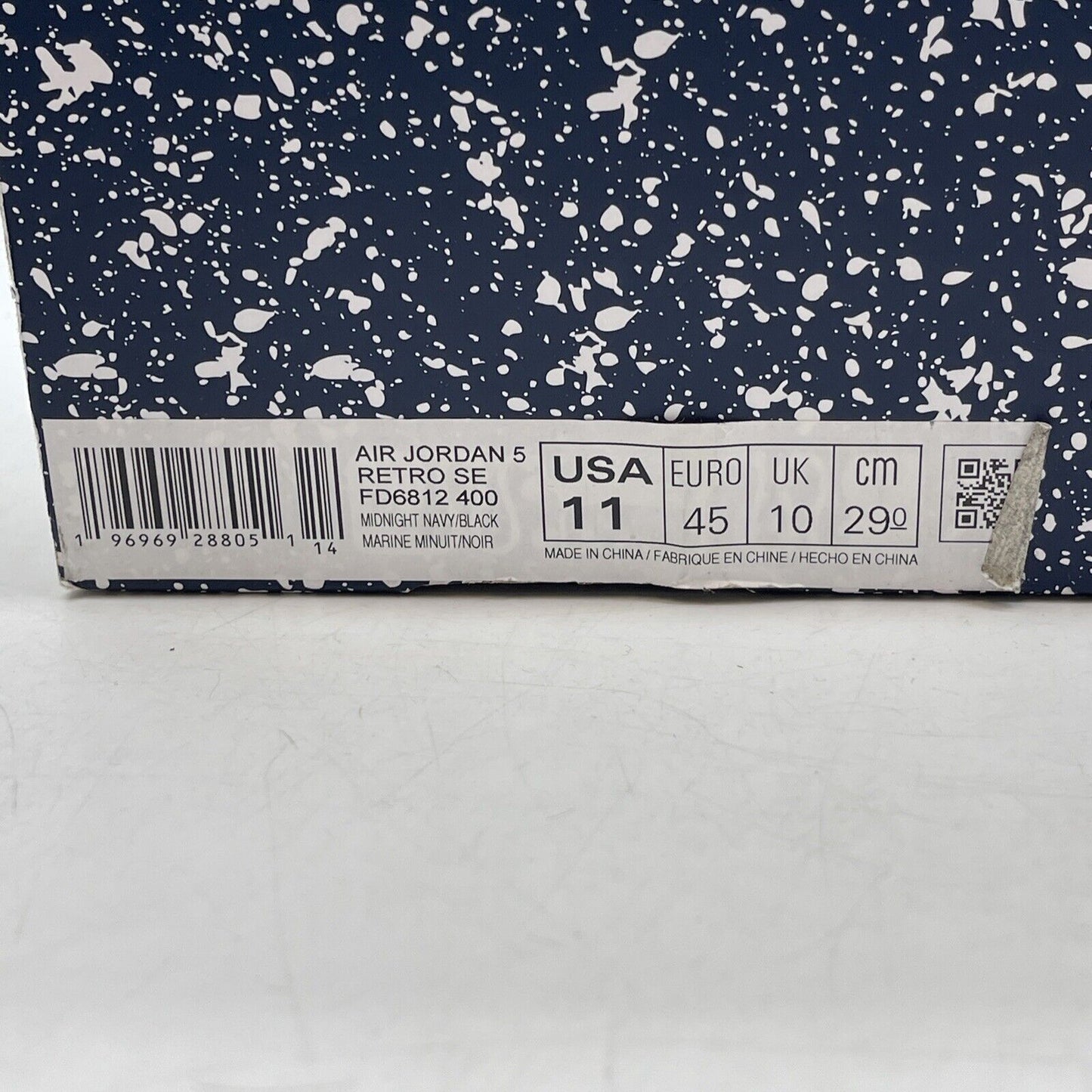 Size 11 - Air Jordan 5 Retro SE Midnight Navy White Black Suede (FD6812-400)