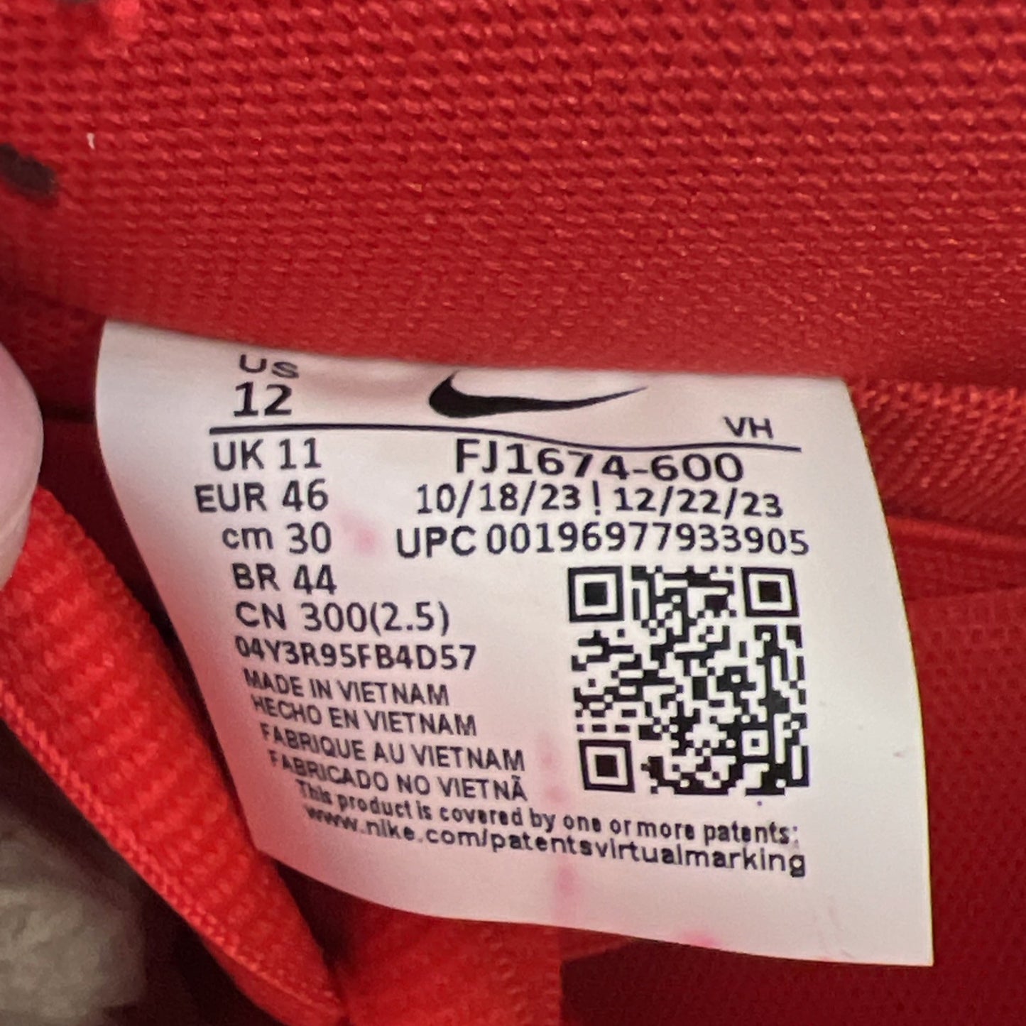 Size 12 - Nike Dunk Low Pro SB University Red Gum (FJ1674-600)