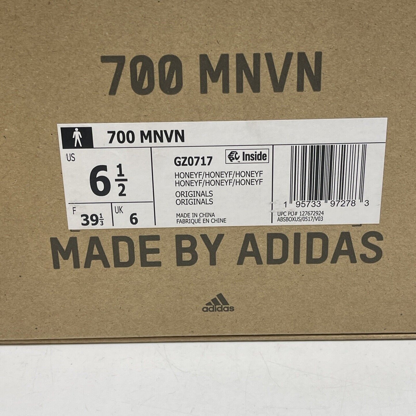 Size 6.5 - adidas Yeezy Boost 700 MNVN Honey Flux Yellow Black Silver (GZ0717)