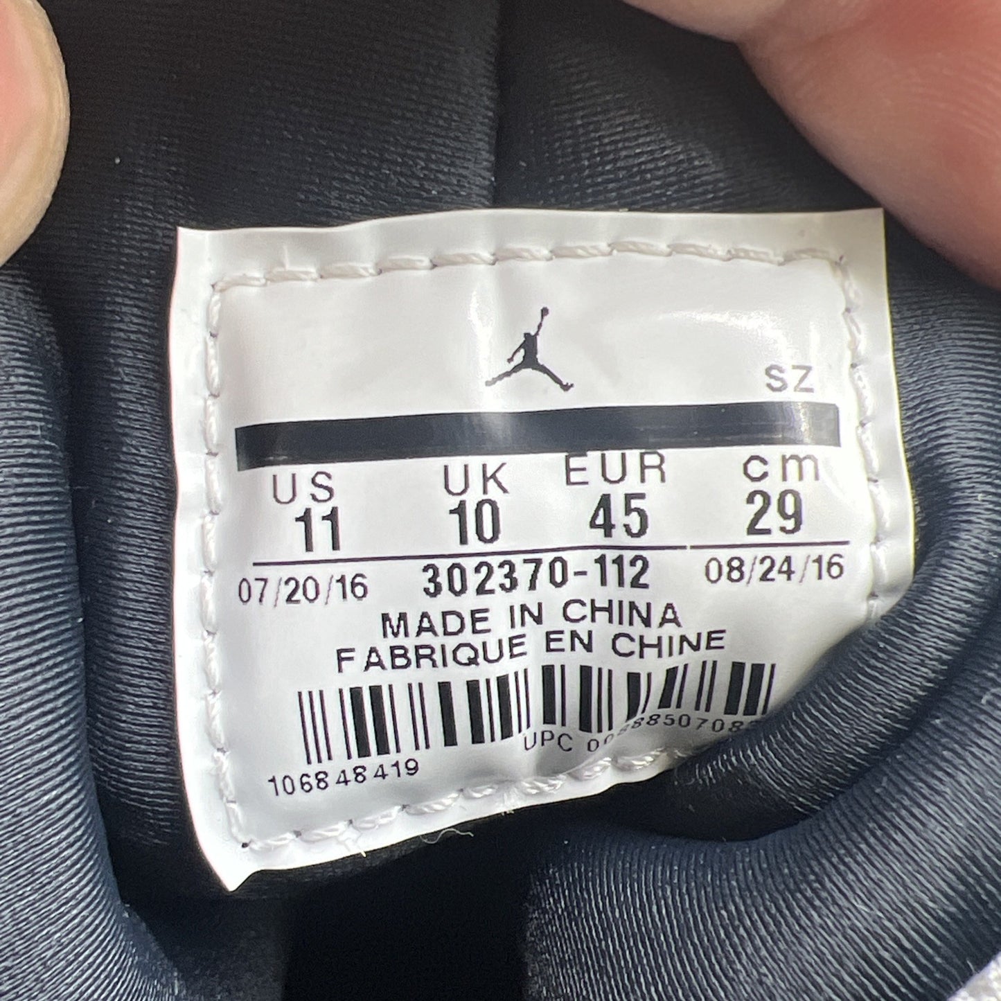 Size 11 - Air Jordan 9 Retro space jam 2016 (302370-112)