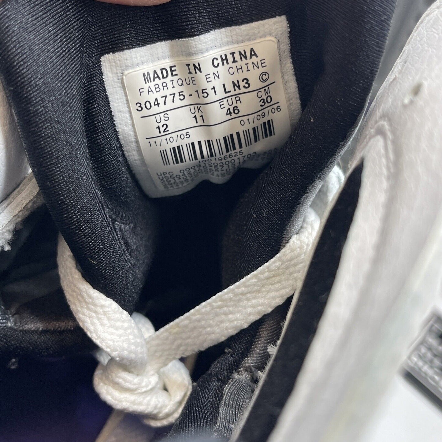 Size 12 - Air Jordan 7 Retro Flint Grey White Purple Suede leather (304775-151)