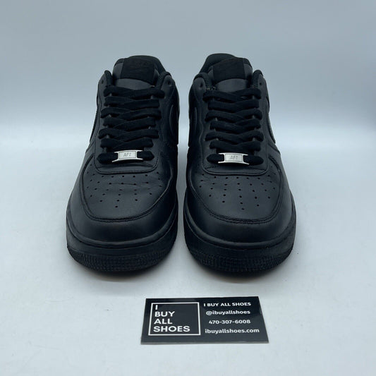 Size 11 - Nike Air Force 1 '07 Low Triple Black Suede Leather (CW2288-001)