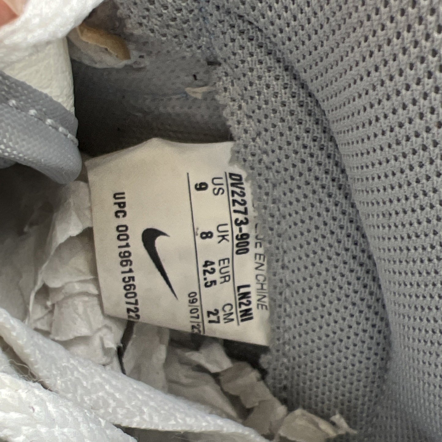 Size 9 - Nike Dunk High By You Custom Shoes White/Baby Blue /Grey (DV2273-900)